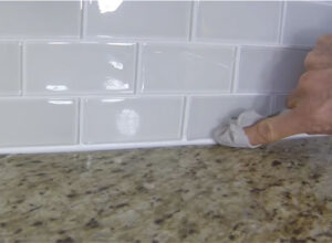 Caulking Tile Backsplash